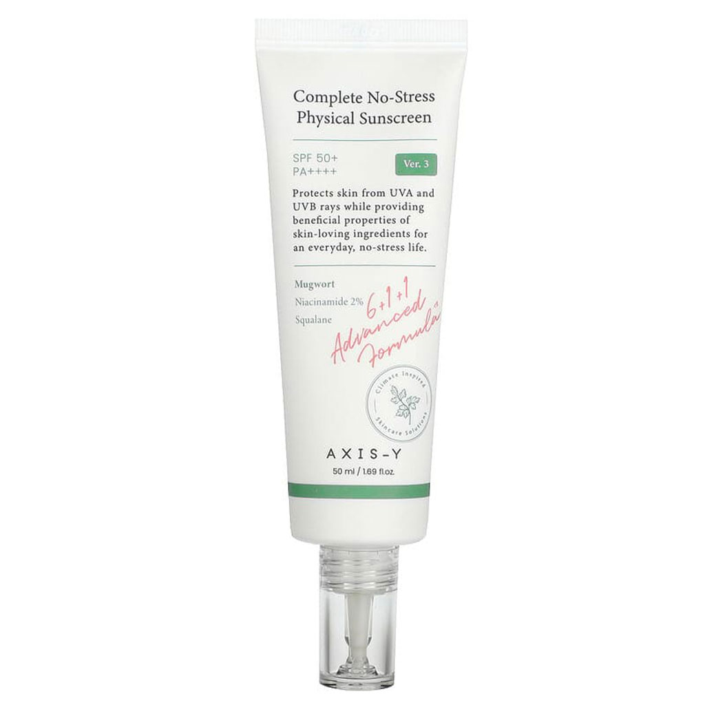 Axis-Y Complete No Stress SPF50+ PA++++ Physical Sunscreen 50ml