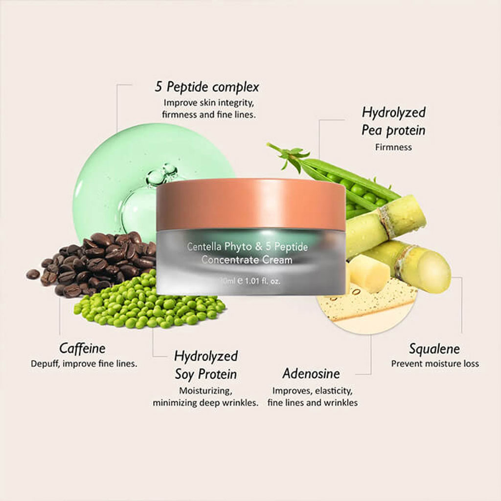 Haruharu Wonder Centella Phyto & 5 Peptide Concentrate Cream 30ml