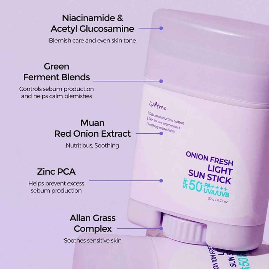 Instree Onion Fresh Light SPF50+ PA++++ Sun Stick 22g