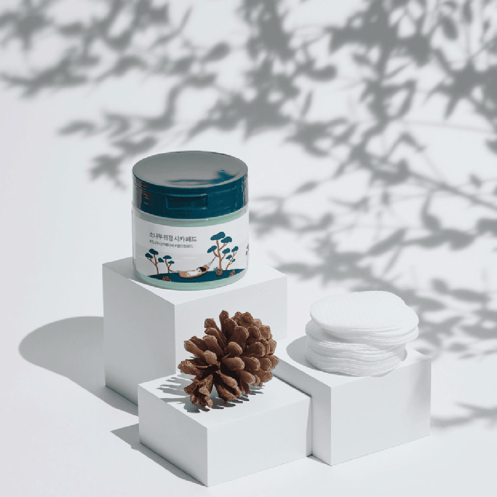 Round Lab Pine Calming Cica Cleansing Pads, Pack of 50's