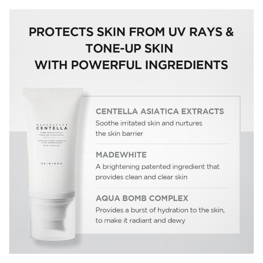 Skin1004 Madagascar Centella Tone Brightening SPF 50+ PA++++ Sunscreen 50ml