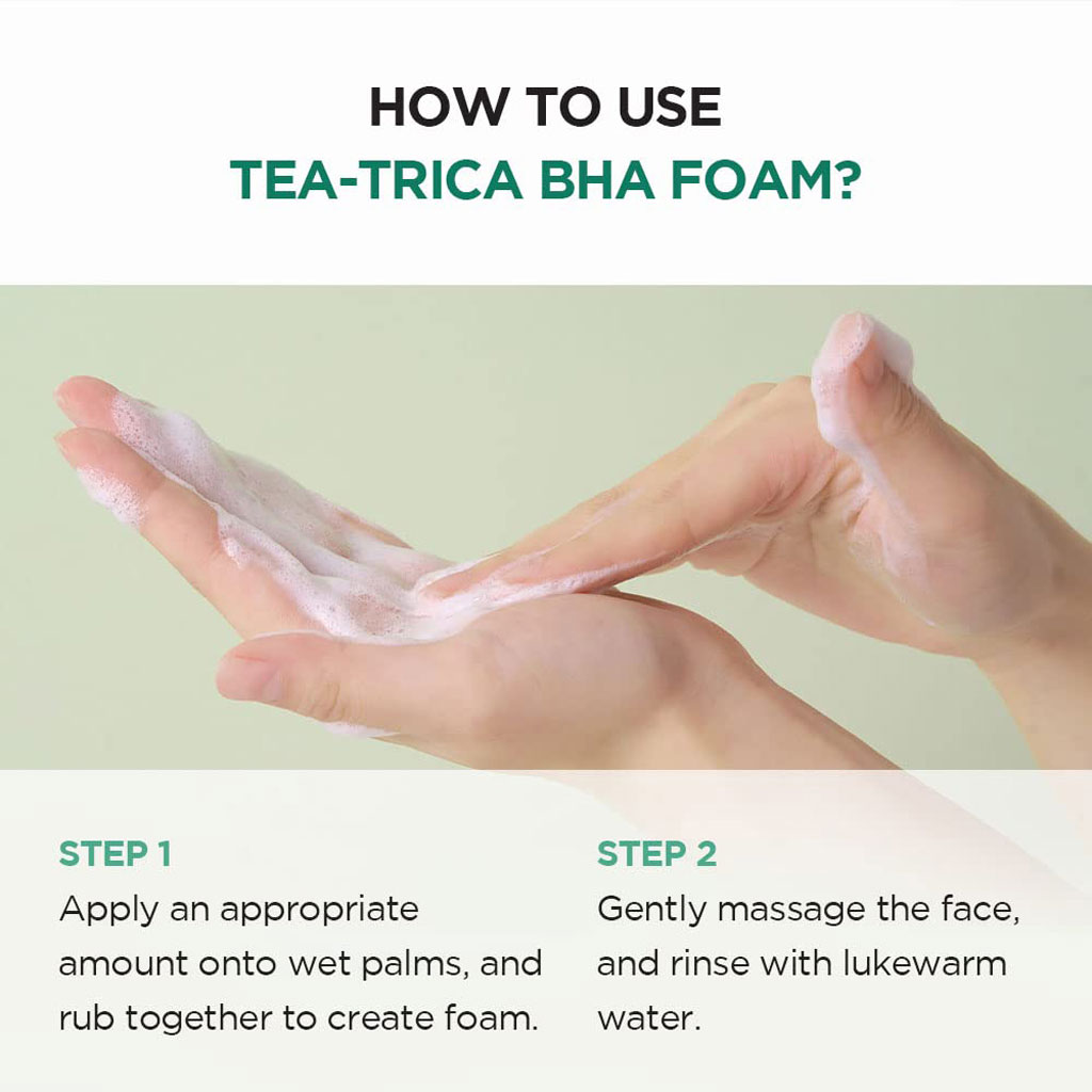 Skin1004 Madagascar Centella Tea-Trica BHA Cleansing Foam 125ml