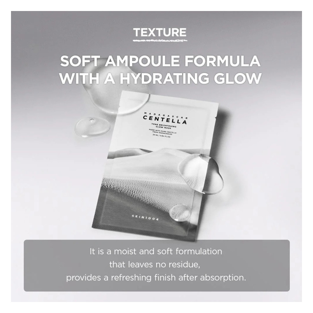 Skin1004 Madagascar Centella Tone Brightening Glow Face Sheet Mask 25ml