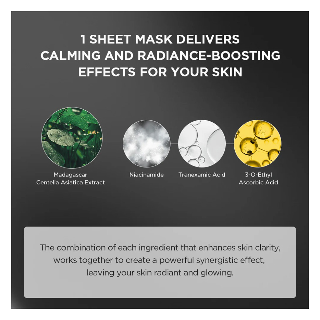 Skin1004 Madagascar Centella Tone Brightening Glow Face Sheet Mask 25ml