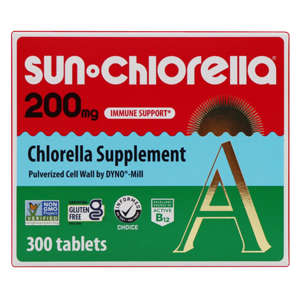 Sun Chlorella 200mg Supplement Tablets For Immune Support, Pack of 300’s