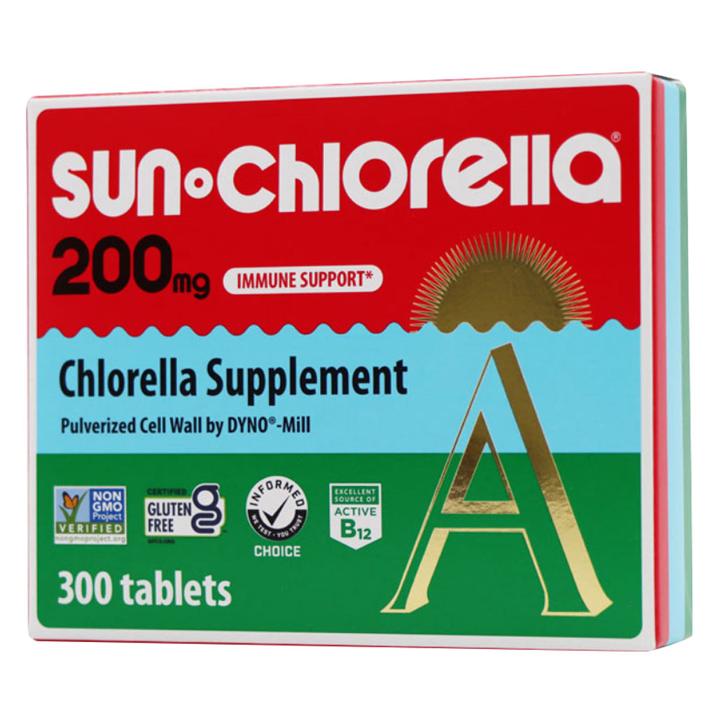 Sun Chlorella 200mg Supplement Tablets For Immune Support, Pack of 300’s