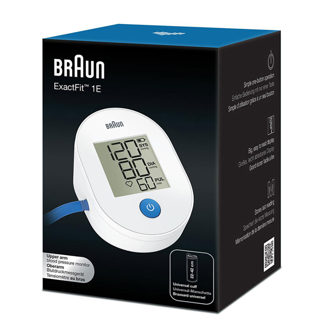 Braun ExactFit 1E Upper Arm Blood Pressure Monitor
