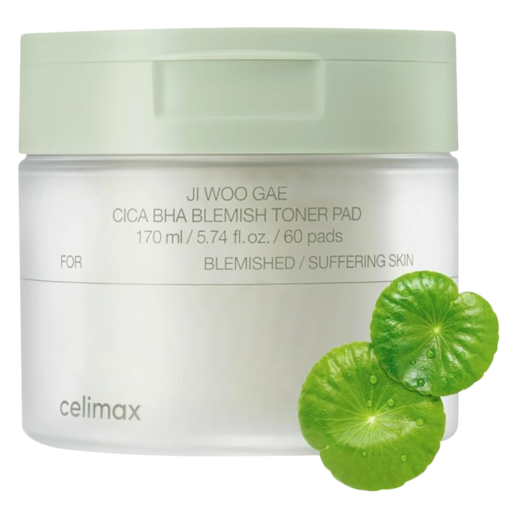 Celimax Ji Woo Gae Cica BHA Blemish Toner Pads, Pack of 60's