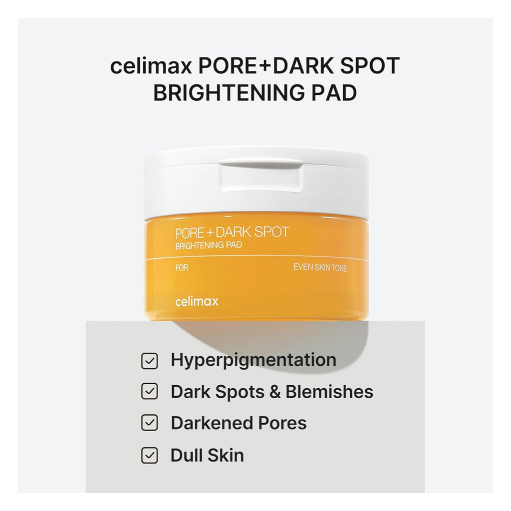 Celimax Pore + Dark Spot Brightening Pads, Pack of 40's