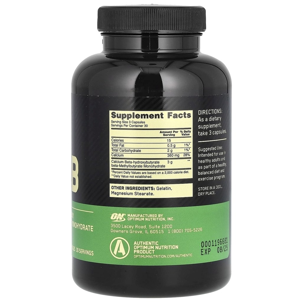 Optimum Nutrition HMB 1000mg Capsules, Pack of 90's