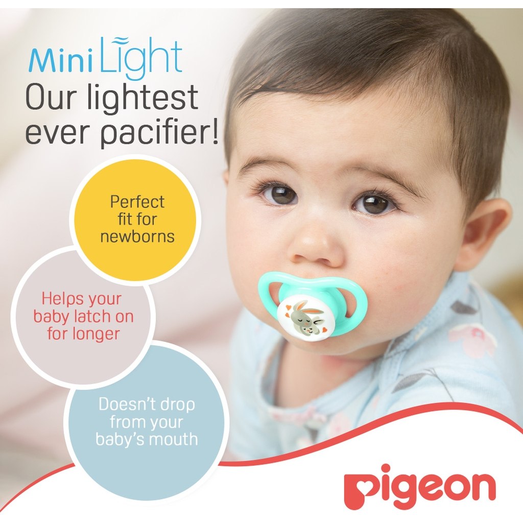 Pigeon Minilight Pacifier For 0+ Months Baby, Size - Small