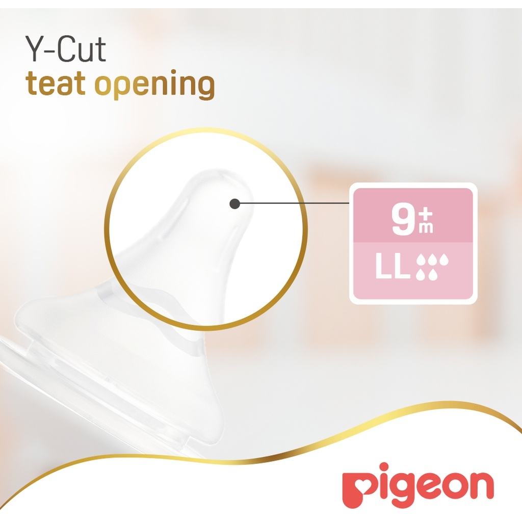 Pigeon SofTouch Wide Neck Nipples, Size - 2L, Pack of 2's