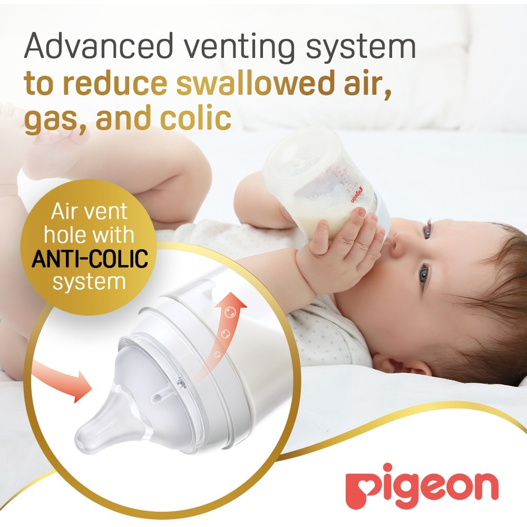 Pigeon SofTouch Wide Neck Nipples, Size - 3L, Pack of 2's