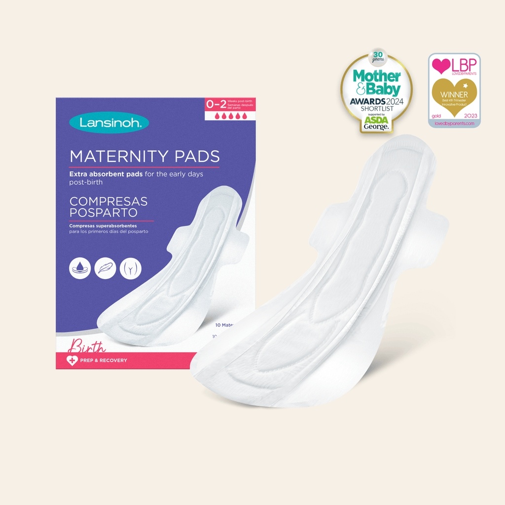 Lansinoh Maternity Pads From 0-2 Weeks, Pack of 10's 
