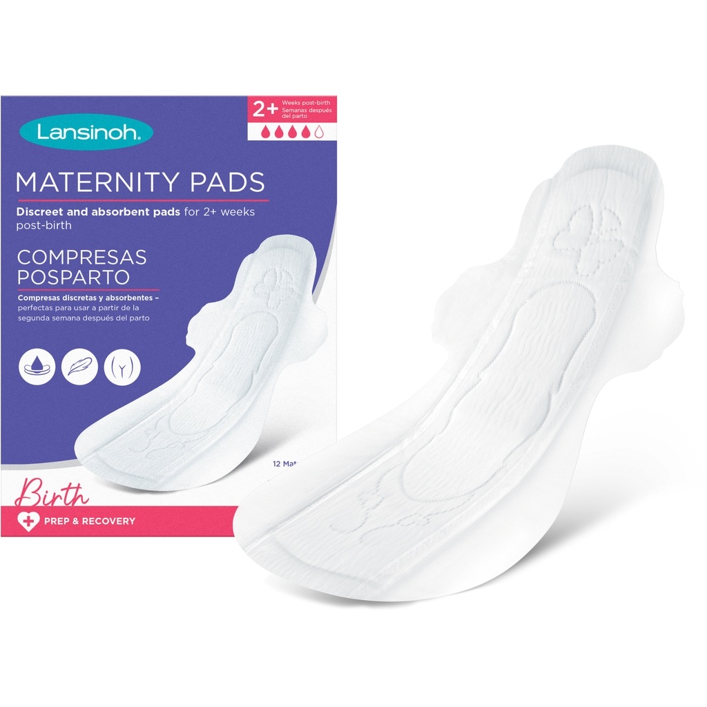Lansinoh Maternity Pads From 2+ Weeks Post-Birth, Pack of 12's