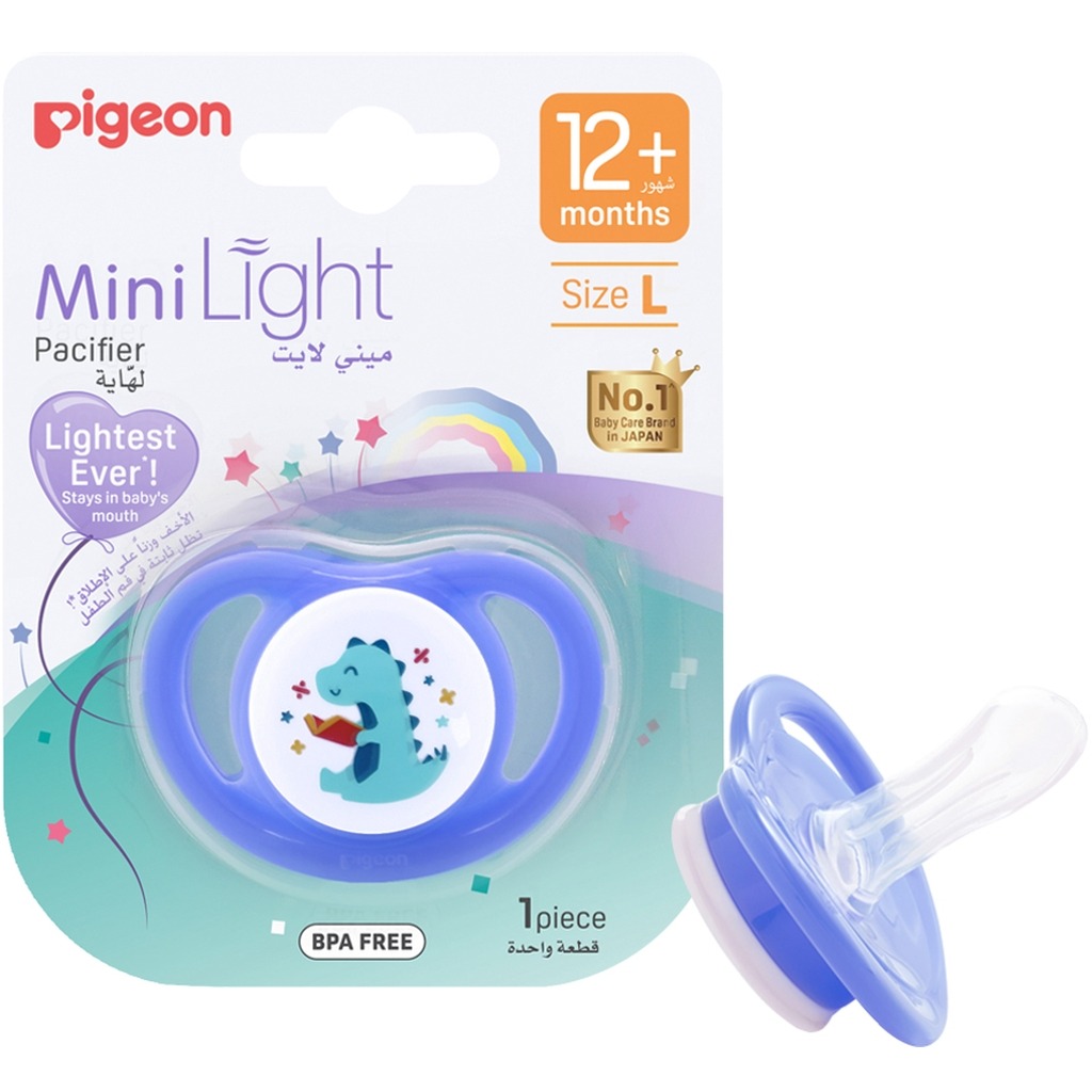 Pigeon Minilight Pacifier For 12+ Months Baby, Size - Large, Boy