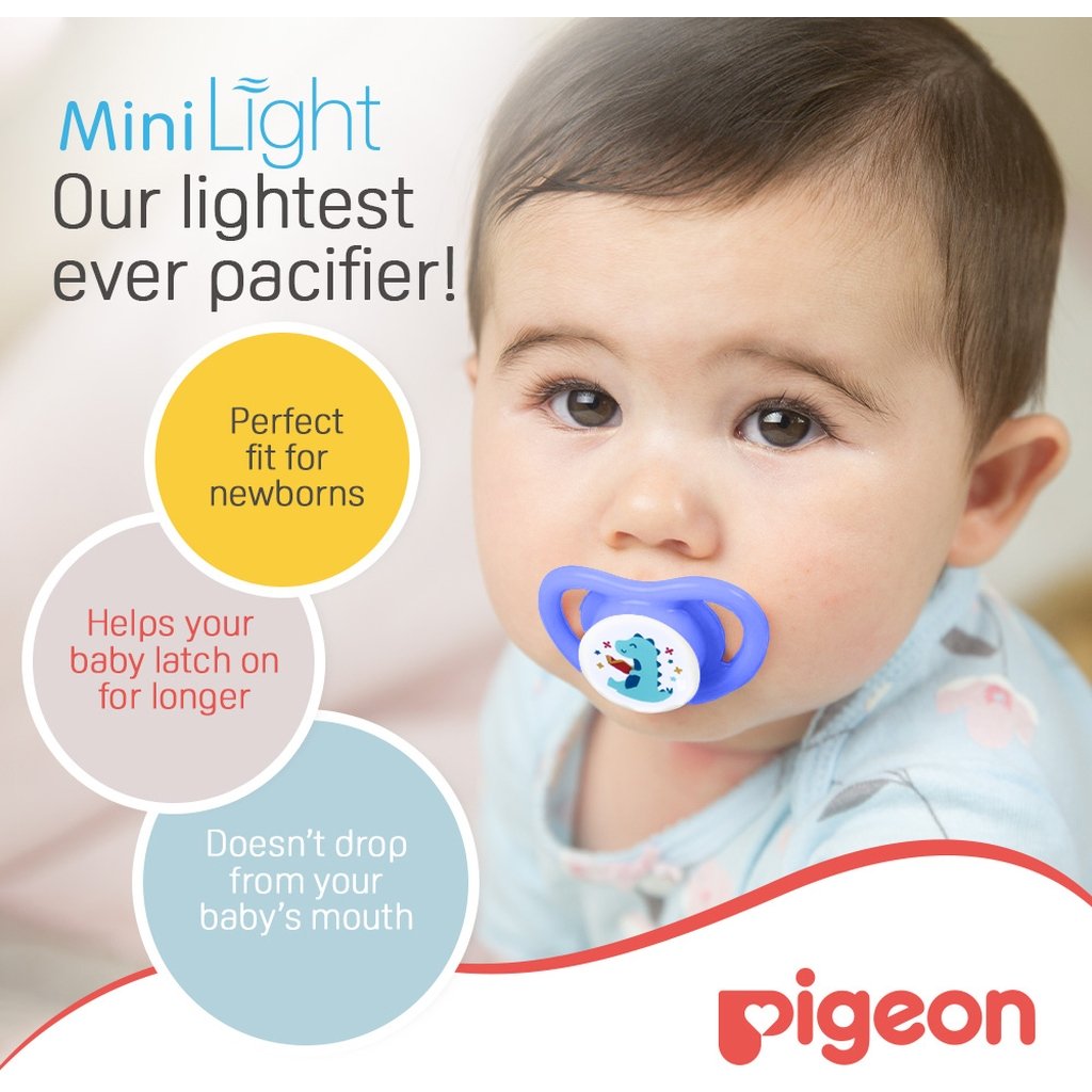 Pigeon Minilight Pacifier For 12+ Months Baby, Size - Large, Boy