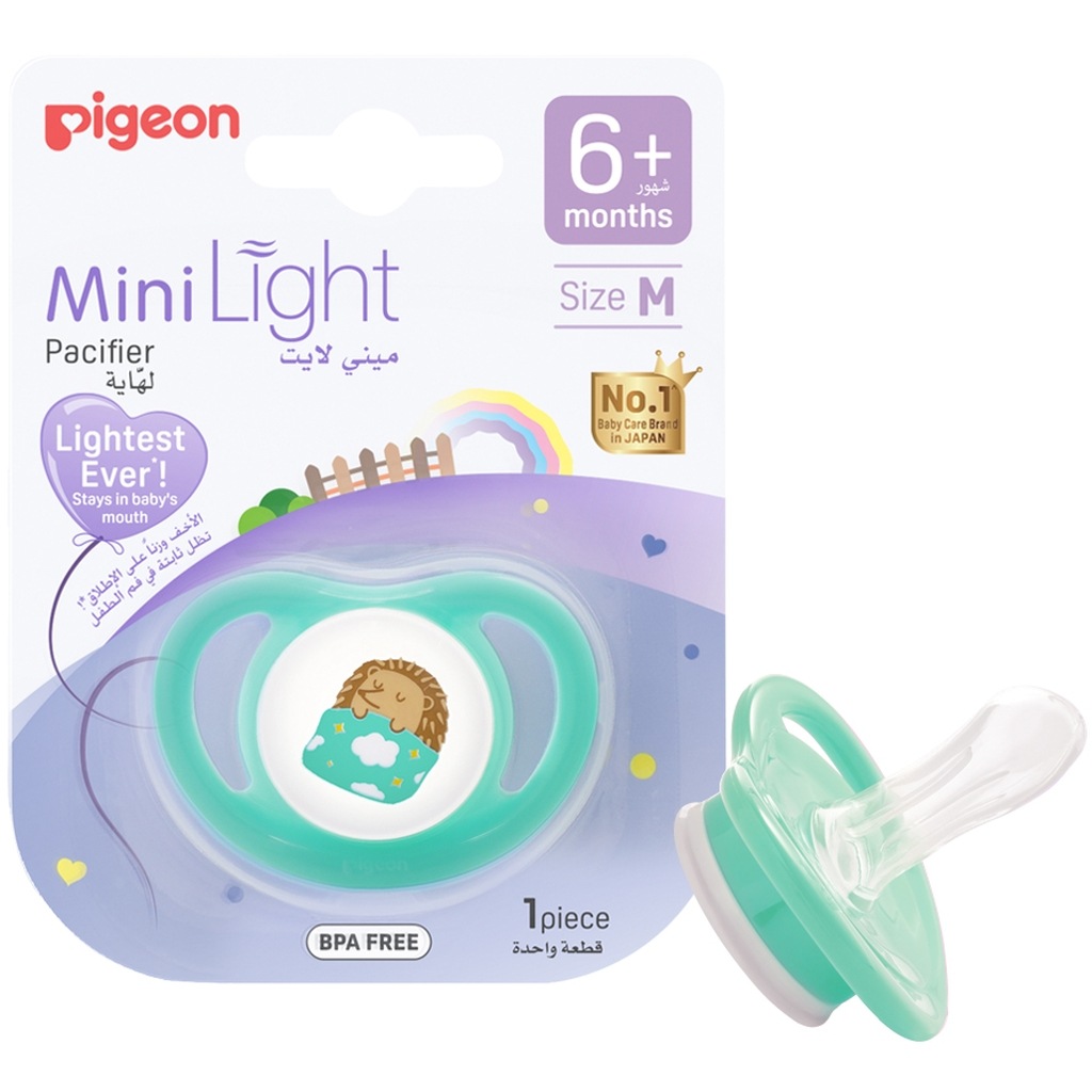 Pigeon Minilight Pacifier For 6+ Months Baby, Size - Medium