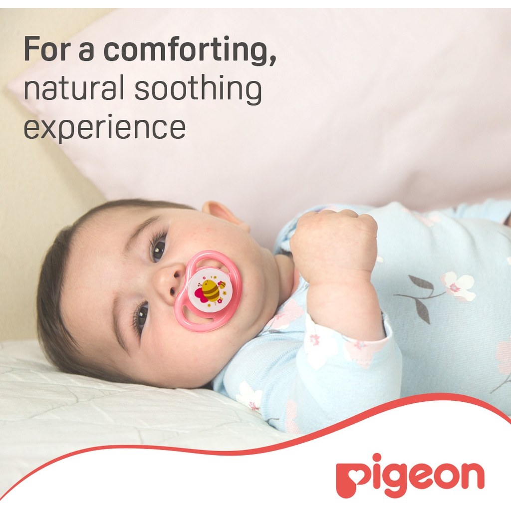 Pigeon Minilight Pacifier For 6+ Months Baby, Size - Medium, Girl