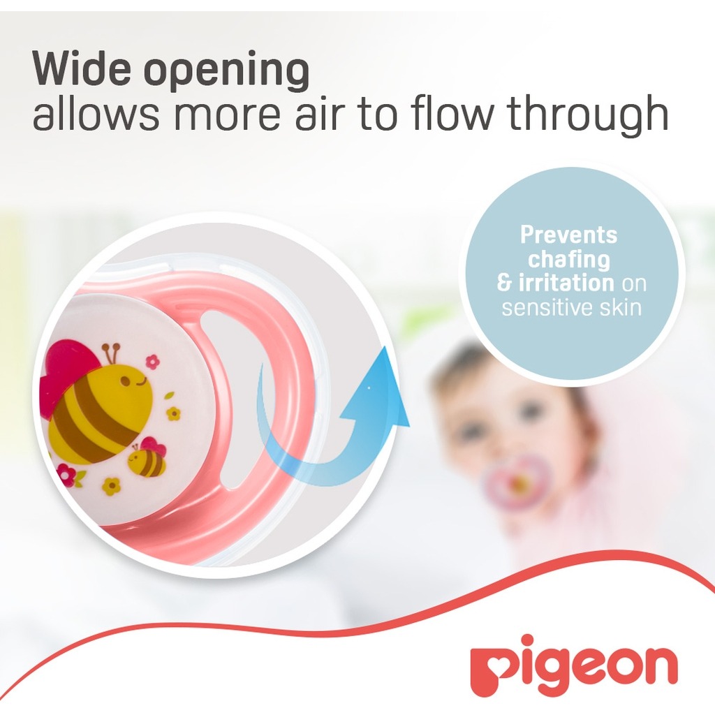 Pigeon Minilight Pacifier For 6+ Months Baby, Size - Medium, Girl