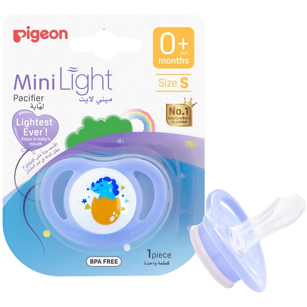 Pigeon Minilight Pacifier For 0+ Months Baby, Size - Small, Boy