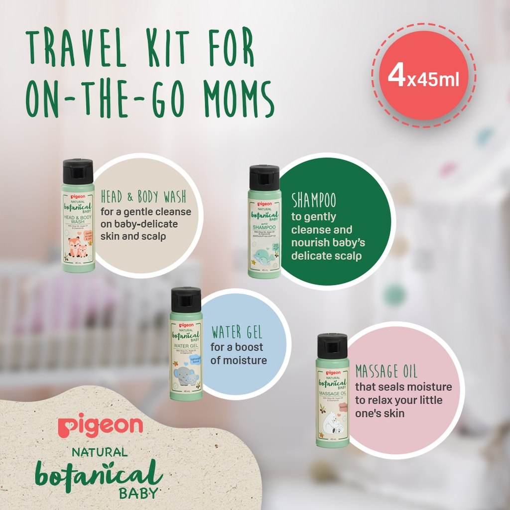 Pigeon Natural Botanical Baby Travel Set