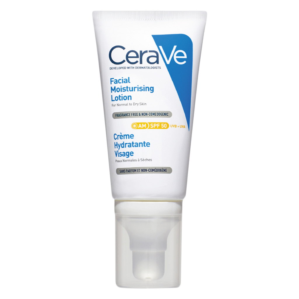 CeraVe AM SPF50 Facial Moisturizing Lotion For Normal To Dry Skin 52ml