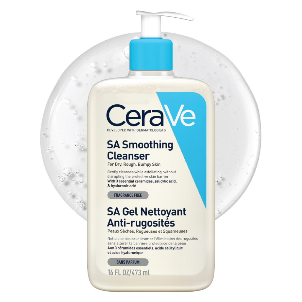 CeraVe SA Smoothing Cleanser With Salicylic Acid For Dry, Rough & Bumpy Skin 473ml