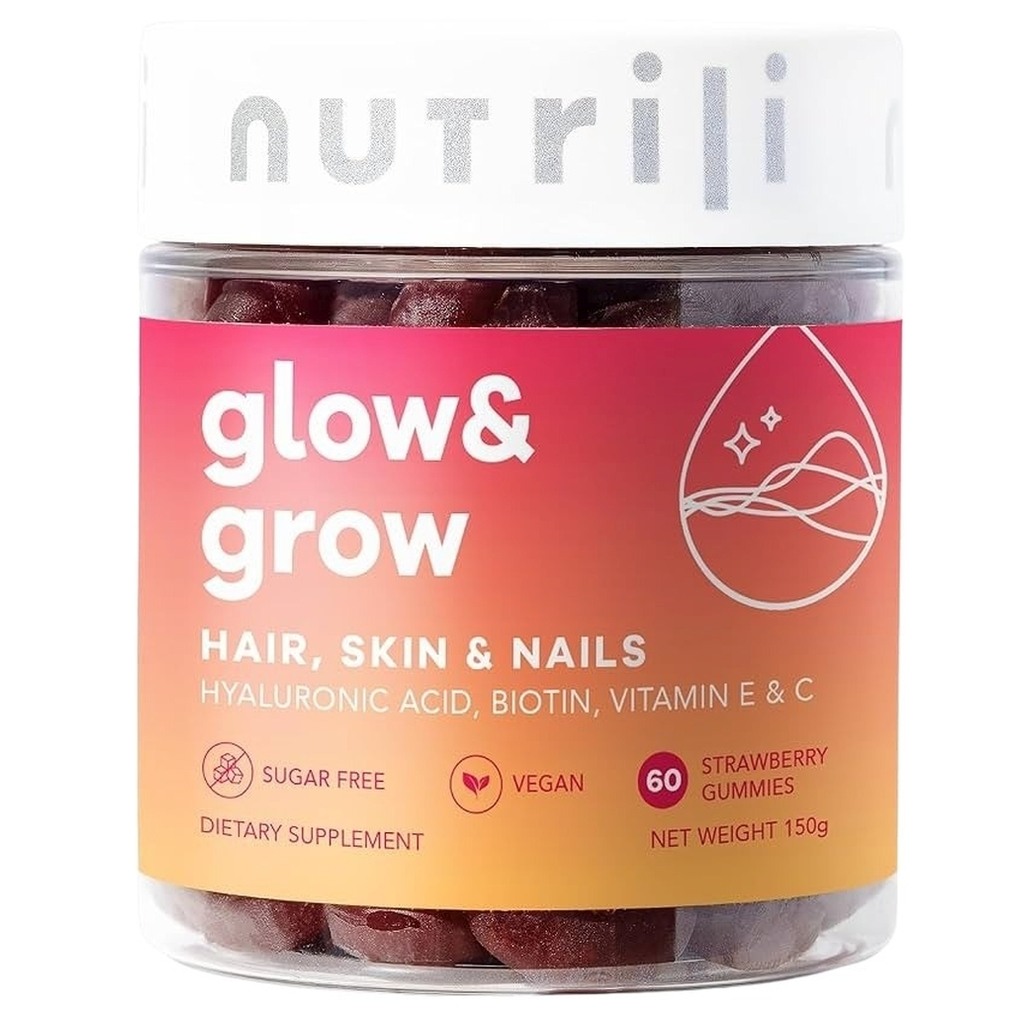 Nutrili Glow & Grow Adult Gummies For Hair, Skin & Nails, Pack of 60's