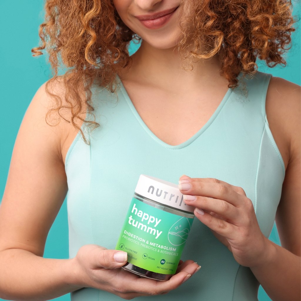 Nutrili Happy Tummy Adult Gummies For Digestion & Metabolism Support, Pack of 60's