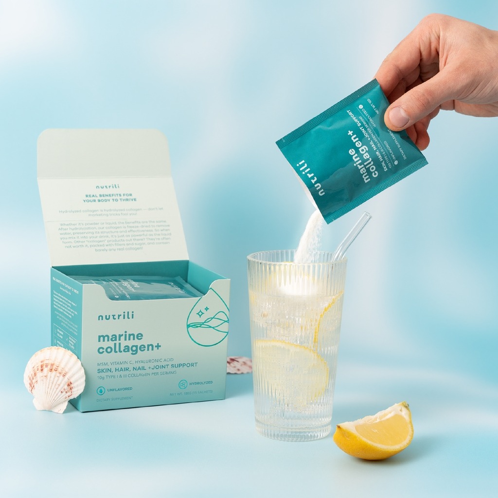 Nutrili Marine Collagen+ Unflavored Sachets, Pack of 24's