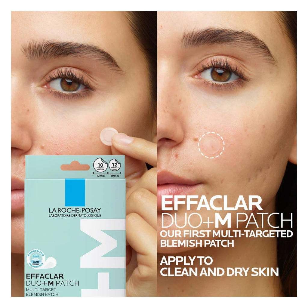 La Roche Posay Effaclar Duo+M Multi Target Blemish Patches, Pack of 22’s