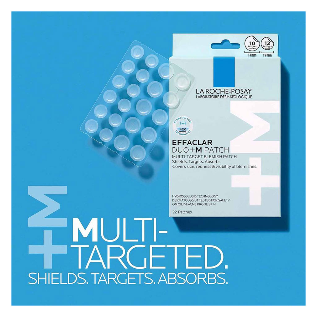 La Roche Posay Effaclar Duo+M Multi Target Blemish Patches, Pack of 22’s