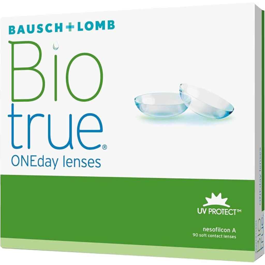 Biotrue One Day Clear Contact Lenses, Base Curve 8.6, Pack of 90’s