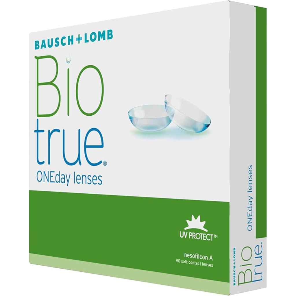 Biotrue One Day Clear Contact Lenses, Base Curve 8.6, Pack of 90’s