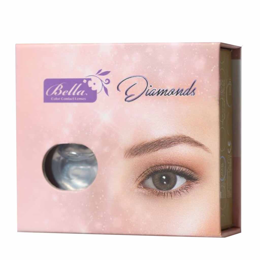 Bella Diamond Mysterious Contact Lenses Red- Base Curve 8.6, Pack of 2’s