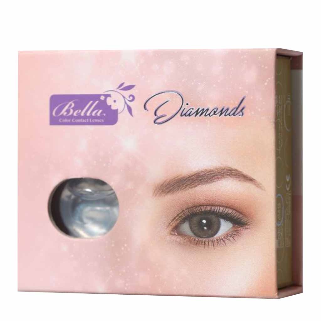 Bella Diamond Silver Mist Contact Lenses - Base Curve 8.6, Pack of 2’s