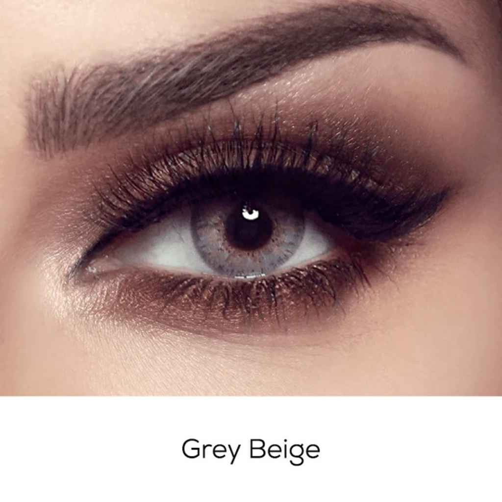 Bella Elite Gray Beige Contact Lenses - Base Curve 8.6, Pack of 2’s
