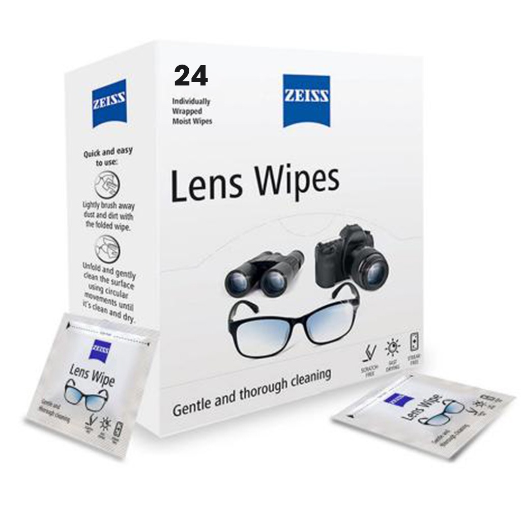 Zeiss Lens Cleaning Wipes, Pack of 24's