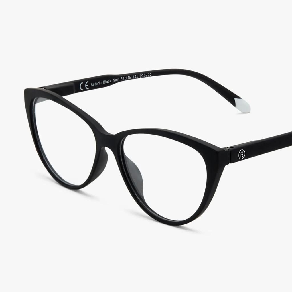 Barner Unisex Reading Glasses, Cat-Eye Shape, Matte Black - +2.00 Power