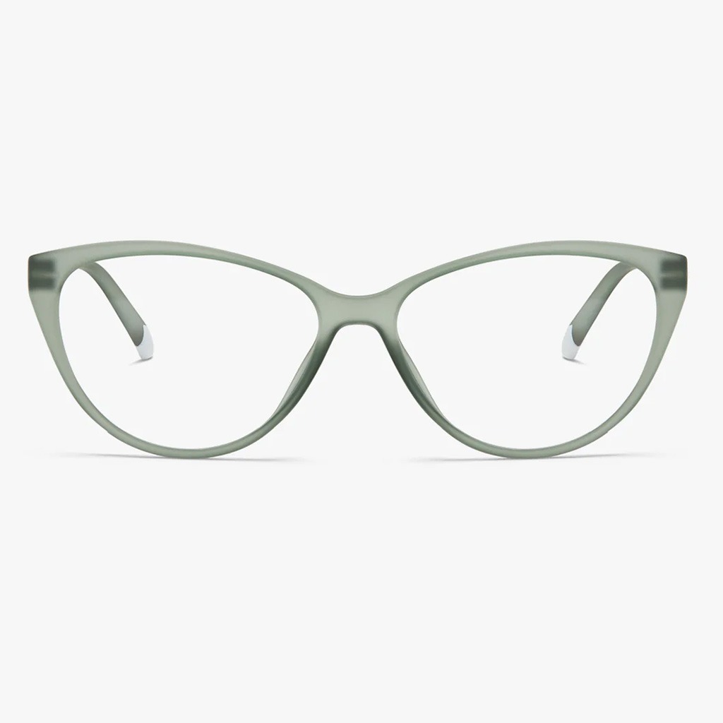 Barner Unisex Reading Glasses, Cat-Eye Shape, Light Jade - +1.00 Power