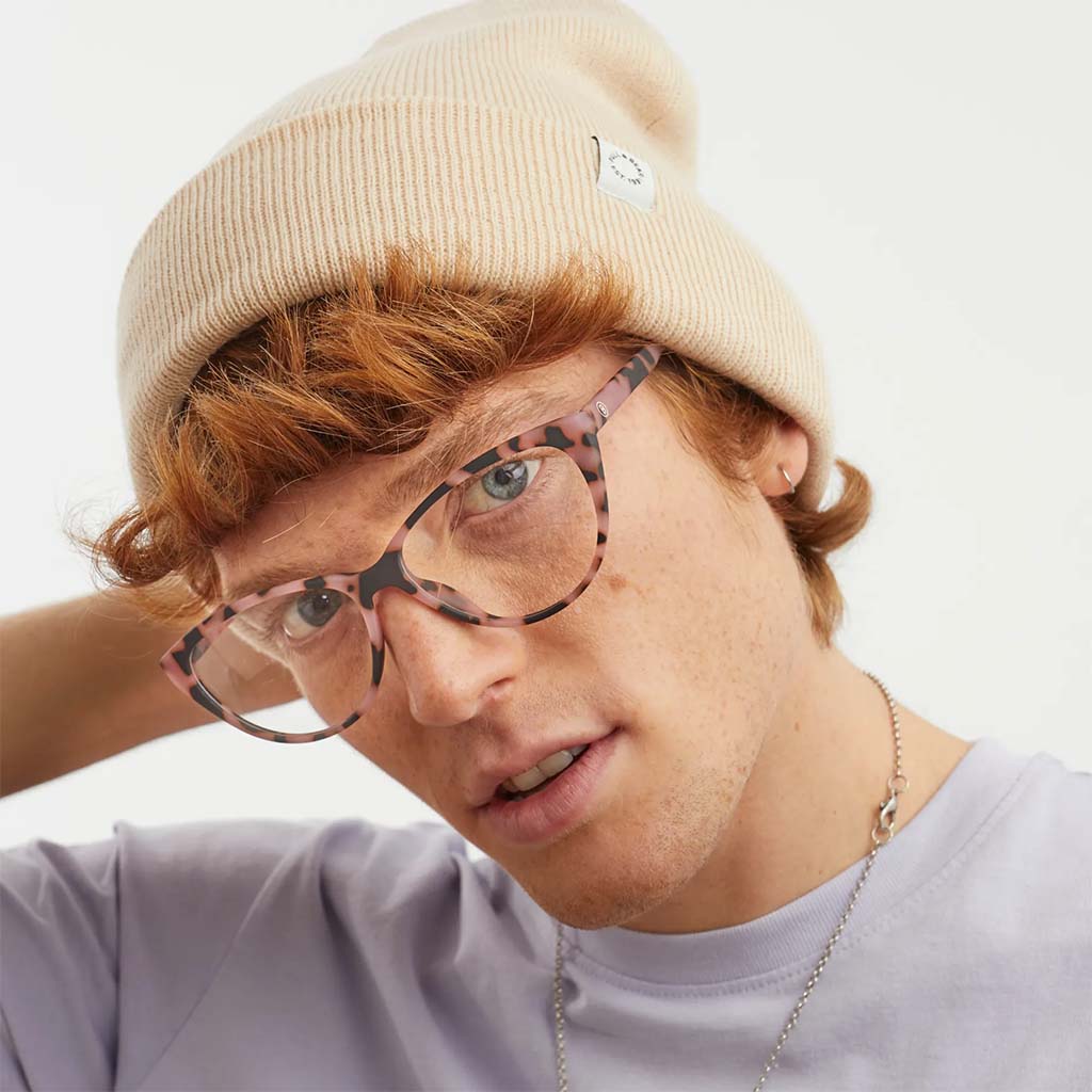 Barner Unisex Reading Glasses, Cat-Eye Shape, Pink Havana - +1.00 Power