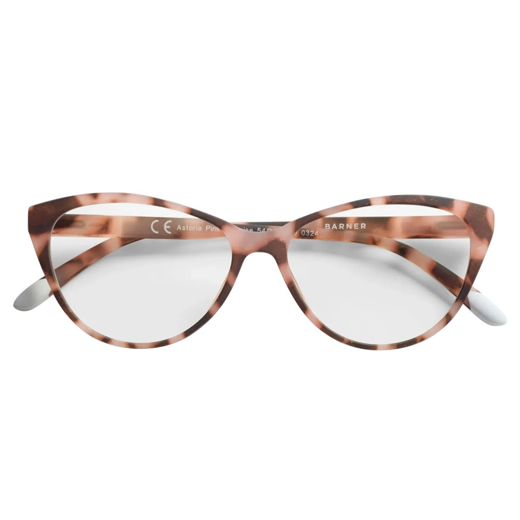 Barner Unisex Reading Glasses, Cat-Eye Shape, Pink Havana - +1.50 Power