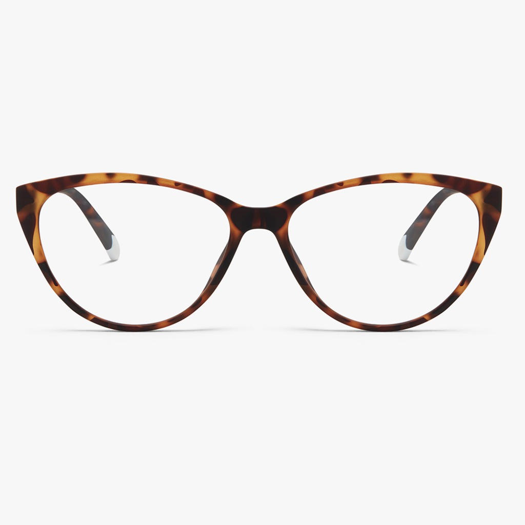 Barner Unisex Reading Glasses, Cat-Eye Shape, Havana - Plano Power