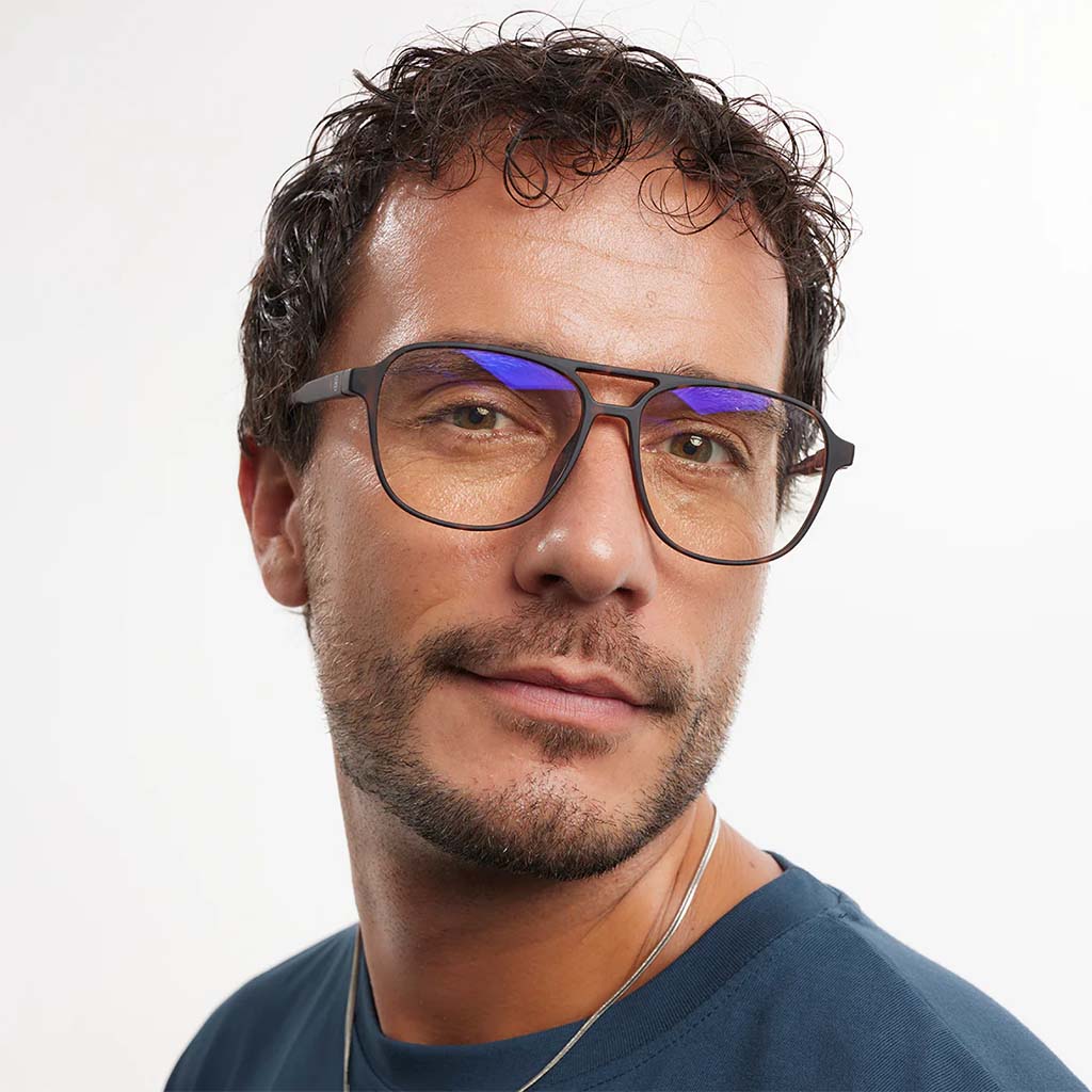 Barner Unisex Reading Glasses, Aviator Shape, Havana - +2.00 Power