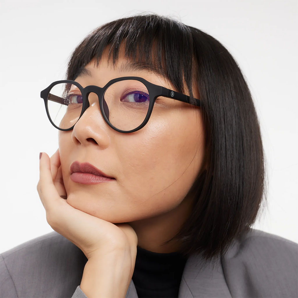 Barner Unisex Reading Glasses, Phantos Shape, Matte Black - +2.00 Power