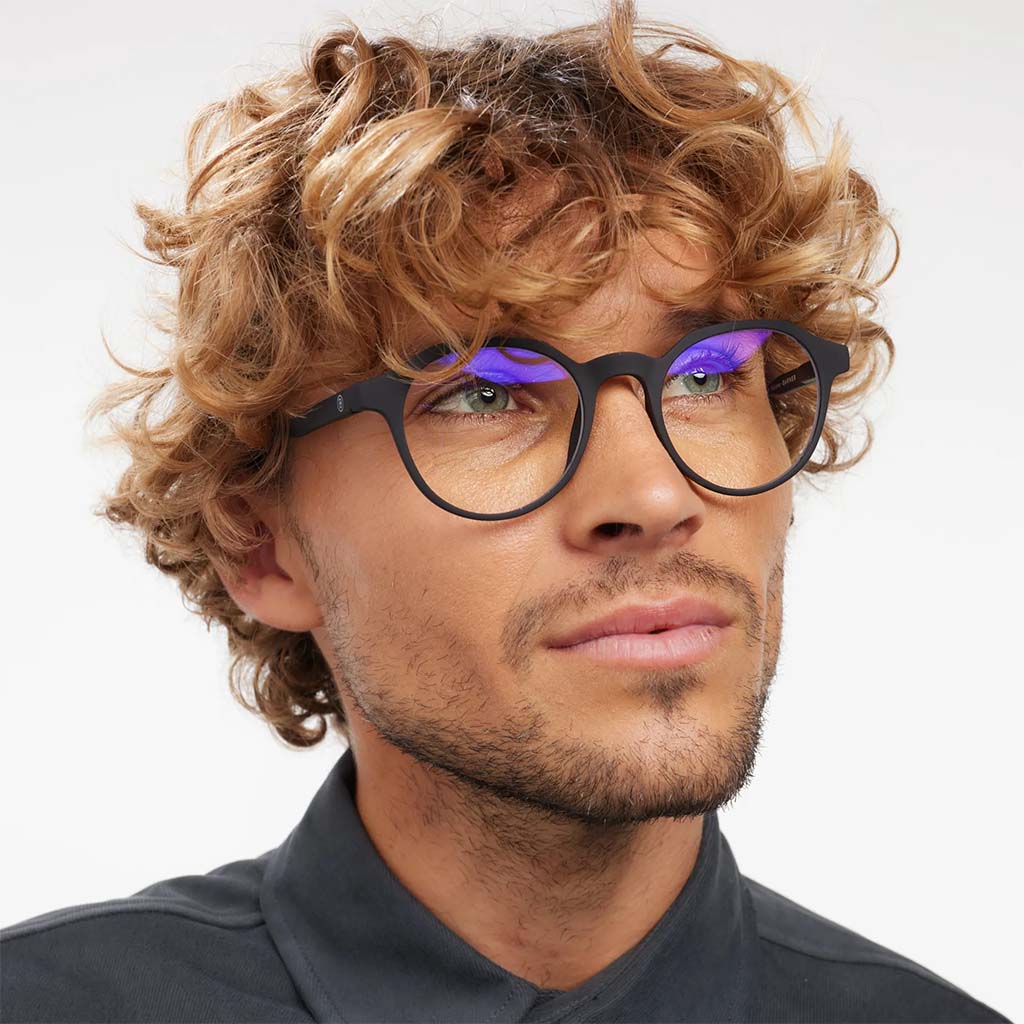 Barner Unisex Reading Glasses, Phantos Shape, Matte Black - +3.00 Power