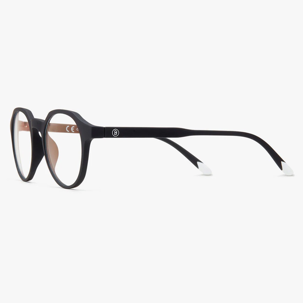 Barner Unisex Reading Glasses, Phantos Shape, Matte Black - Plano Power