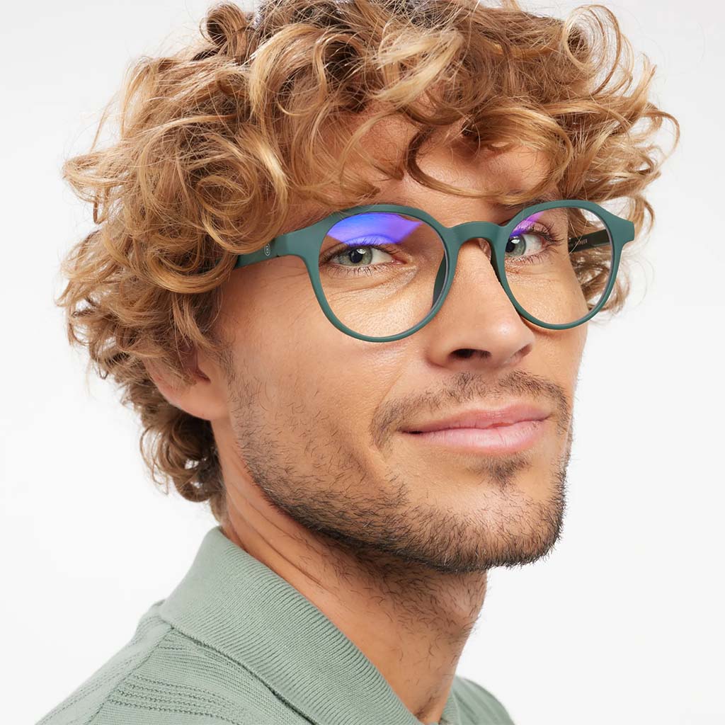 Barner Unisex Reading Glasses, Phantos Shape, Dark Green - +1.00 Power