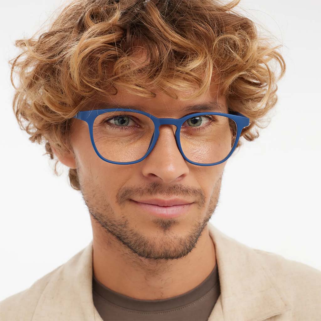 Barner Unisex Reading Glasses, Phantos Shape, Navy - +1.00 Power